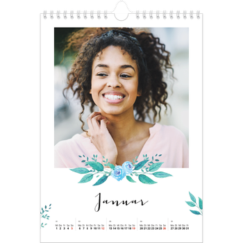 Fotokalender A4 — Blumen-Illustrationen