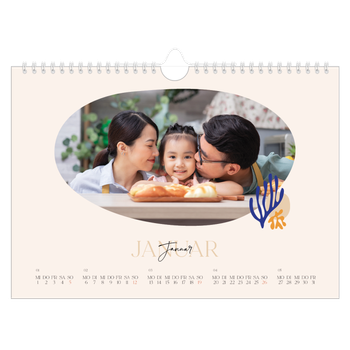 Fotokalender A4 — Verspielte Korallen