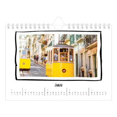 Fotokalender A5 — Scrapbook-Schnappschüsse [Januar]