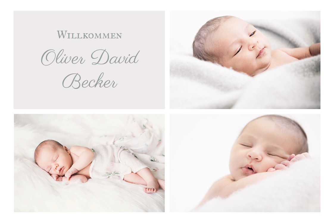 Einladungskarten — Babygesicht