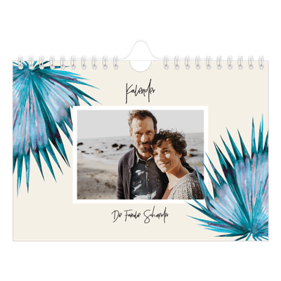 Fotokalender A5 — Gemalte Blumen [deckblatt]