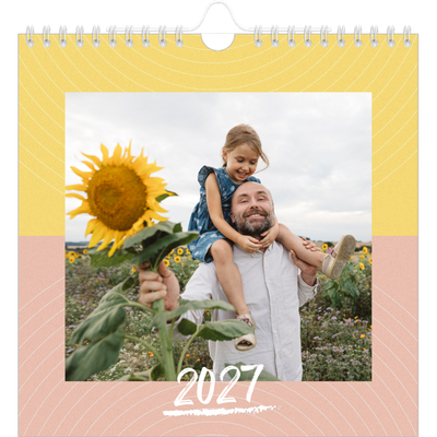 Jahreskalender Quadratisch — Farben und Muster [deckblatt]