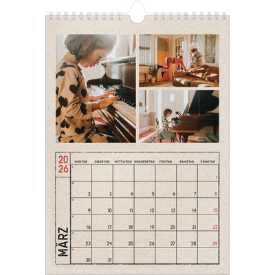 Fotokalender A4 (20 x 30 cm) — Stempeleffekt [Marsch]