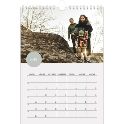 Fotokalender A4 (20 x 30 cm) — Fotosticker [Marsch]
