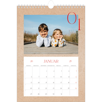 Fotokalender A4 — Ein Hauch von Rot
