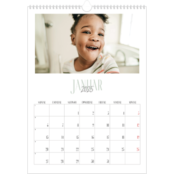 Fotokalender A3 — Een bedankje