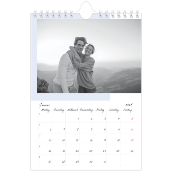 Fotokalender A5 — Farbige Rahmen