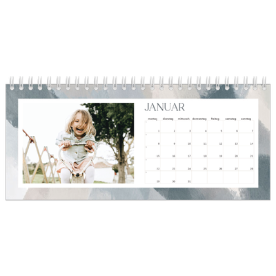 Tischkalender — Farbpinsel-Effekt [Januar]