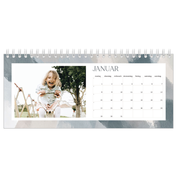 Tischkalender — Farbpinsel-Effekt