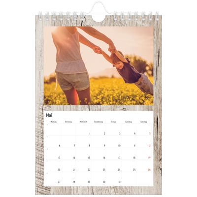 Fotokalender A5 — Holzhintergründe [deckblatt]
