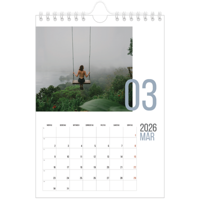 Fotokalender A5 — Monatszahlen [Marsch]