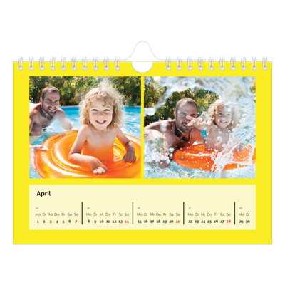 Fotokalender A5 — Ganzseitige Farbe [April]