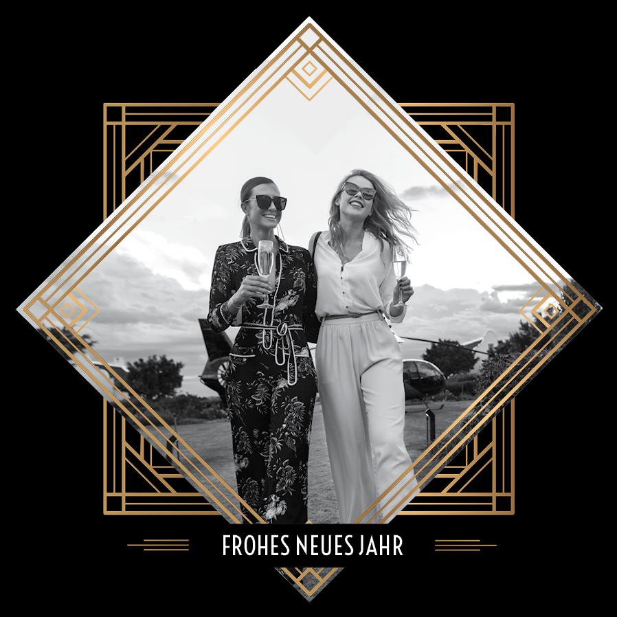 Fotokarten — Neues Jahr im Gatsbystil