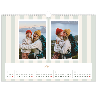 Fotokalender A3 — Schrift und Streifen [deckblatt]