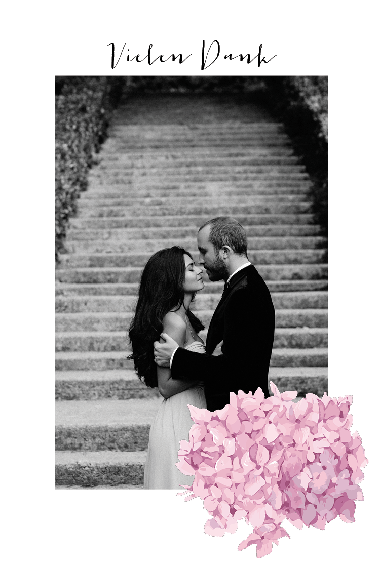 Dankeskarten — Lila Blumen