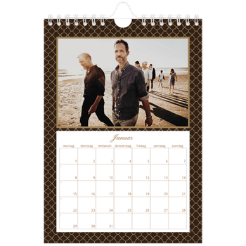 Fotokalender A5 — Vintage Schwarz-Weiß