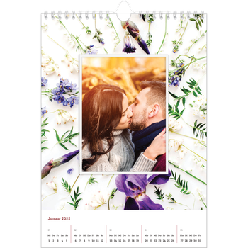 Fotokalender A4 — Blumenrahmen