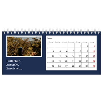 Tischkalender — Redaktionelle Erde [Januar]