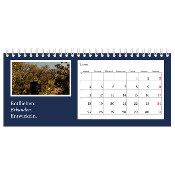 Tischkalender — Redaktionelle Erde