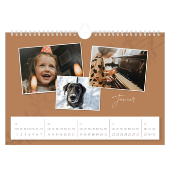 Fotokalender A4 — Warme Erdtöne